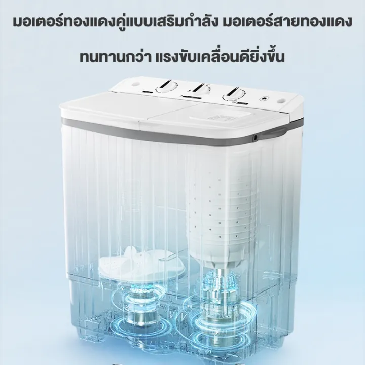 CAMEL เครื่องซักผ้า2ถัง เครื่องซักผ้า18 kg washing machine เครื่องซักผ้ากึ่งอัตโนมัติ เครื่องซักผ้าฝาบน ปั่นแห้ง เครื่อง ซัก ผ้า สอง ถัง