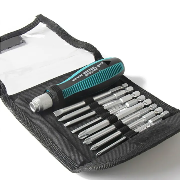 HEXMA ชุดไขควงช่าง phillips slotted set 9 ชิ้น ไขควงชุด ไขควงปลายแม่เหล็ก ไขควง Screw driver set หลายขนาดพร้อมใช้งาน ชุดเครื่องมือเครื่องมือบำรุงรักษาถอดชิ้น ชุดไขควง ไขควง
