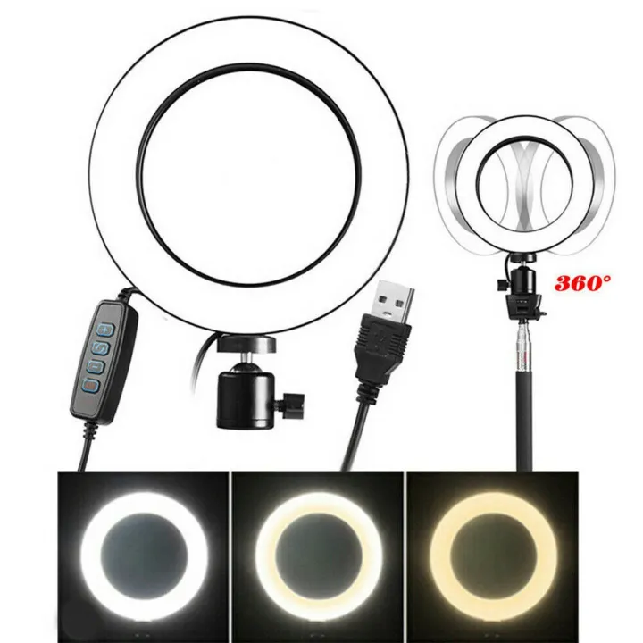 ไฟไลฟ์สด รุ่น LC-330 ไฟแต่งหน้า พร้อม RING LIGHT LED 33CM ไฟรีวิว ถ่ายรุป บันทึกวิดีโอ