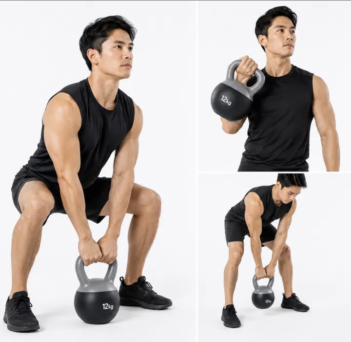 เคตเทิลเบล แบบนิ่ม 2/4/6/8/10/12 KG ดัมเบลหูจับ Soft Kettlebell ออกกำลังกาย ฟิตเนส เล่นแขน ไหล่ หลัง หน้าท้อง