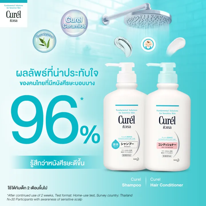 คิวเรล อินเทนซีฟ มอยส์เจอร์ แคร์ แชมพู 420 มล Curel INTENSIVE MOISTURE Shampoo 420ml [pack of 2]