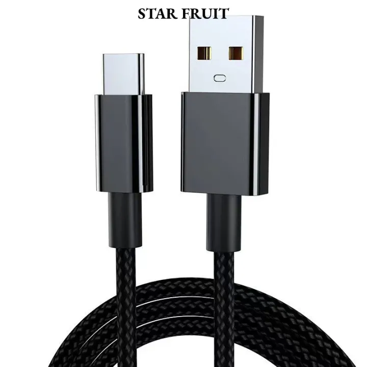 STAR FRUIT สายชาร์จ USB-C ความเร็วสูงพร้อมดีไซน์แบบถักเพื่อการชาร์จอย่างรวดเร็ว