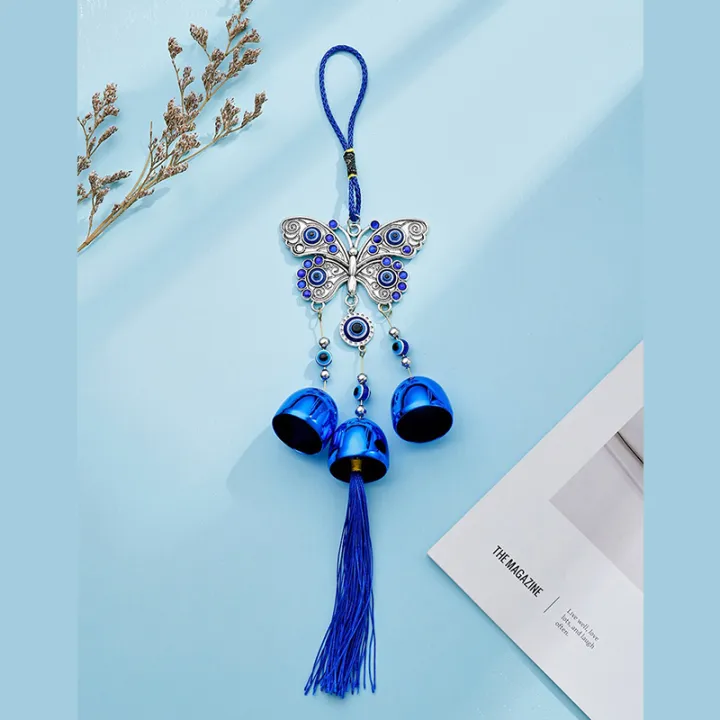 🔥กระดิ่งโมบาย กระดิ่งลม EVIL EYE ดวงตาปีศาจ โมบายลม ขับไล่สิ่งชั่วร้าย เสริมฮวงจุ้ย