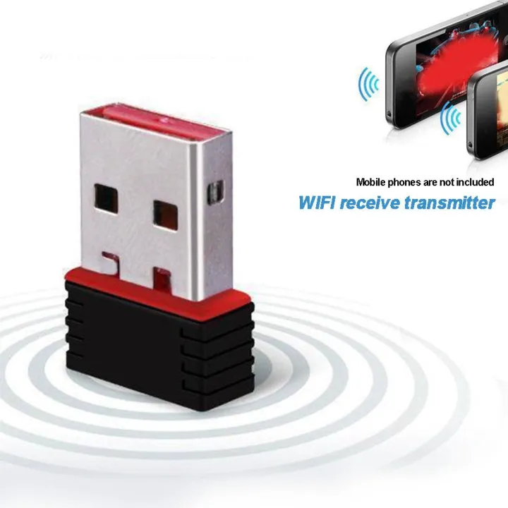 USB WIFI ตัวรับ WIFI สำหรับคอมพิวเตอร์ โน้ตบุ๊ค แล็ปท็อป ตัวรับสัญญาณไวไฟ USB 2.0 Wireless Wifi Adapter 802.11N 150Mbps