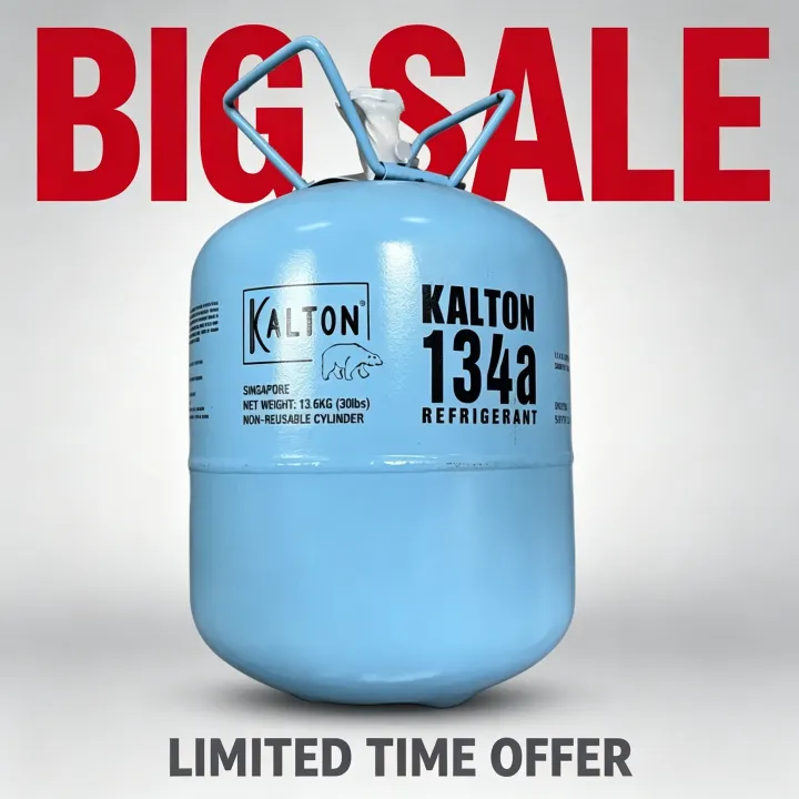 KALTON น้ำยาแอร์ R-134A ขนาด 13.6KG คุณภาพมาตรฐานโรงงาน แอร์รถยนต์ แอร์เคลื่อนที่ แอร์ติดตั้ง ใช้ในรถยนต์ อุปกรณ์ทำความเย็น
