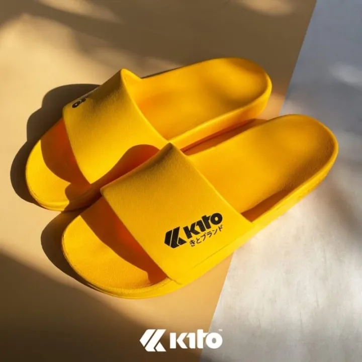 รองเท้าแตะผู้ชายแบบสวม Kito รุ่น AH98 ครบสี Size 36-43 สีแดง ส้ม น้ำเงินเข้ม ดำ ขาว เหลือง