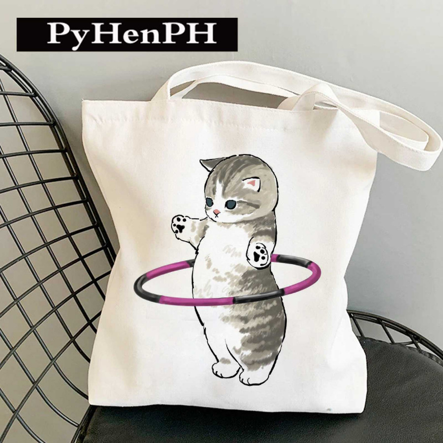 กระเป๋าผ้ามินิมอล 12 ลายสกรีน ขนาด 34*37cm กระเป๋า Tote Bag TT231