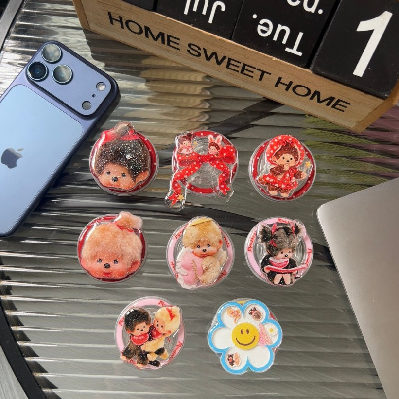 AD583 New Griptok Set1 (ขาตั้งแม่เหล็ก) ลายน้องม่อนชิชิน่ารักสุดๆ สินค้าพร้อมจัดส่งจากไทย
