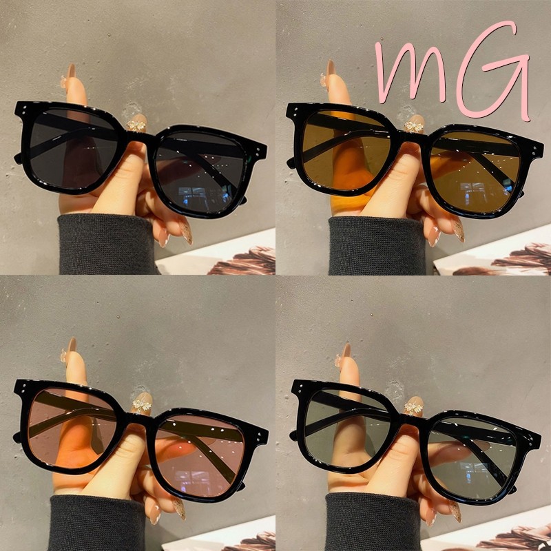 [ส่งจากกทม] My Girl แว่นตากันแดด สีน้ำตาล กรอบใหญ่ ความรู้สึกหรูหรา เครื่องประดับแฟชั่นกันแดด หน้าใหญ่ดูเรียวขึ้น Unisex