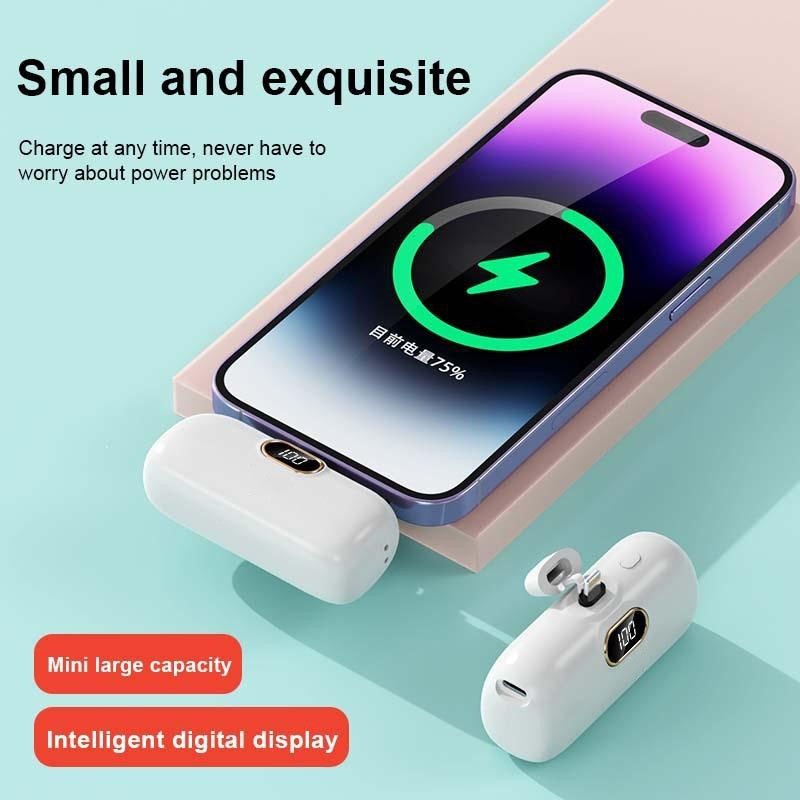 แบตสำรอง 30000mAh Mini Powerbank ชาร์จเร็ พกพา Type C / L Phone
