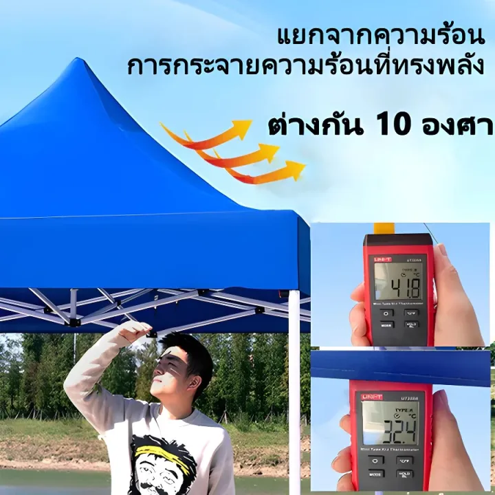 6800Dเต้นท์ขายของ 2x2 3X4.5 3x3 แข็งแรง เต็นท์กลางแจ้ง หลายสีให้เลือกได้ เมตร ผ้าแคนวาสหนา โครงเหล็กหนาพิเศษ